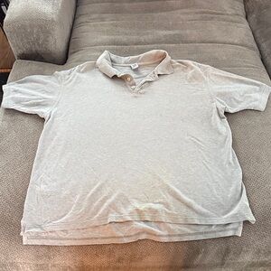 GAP Factory Heather Gray Polo Shirt